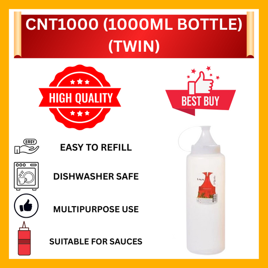 1000ML BOTTLE WITH TWIN TUBE (CNT1000)