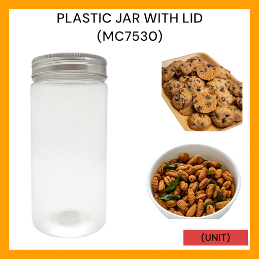 PLASTIC JAR WITH LID (MC 7530) PER UNIT