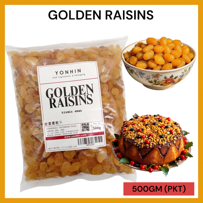 GOLDEN RAISINS 500GM PER PKT