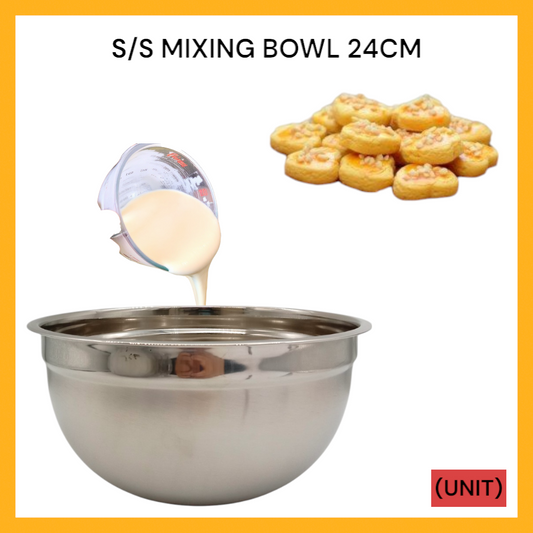 S/S MIXING BOWL 24CM (KE008) PER UNIT