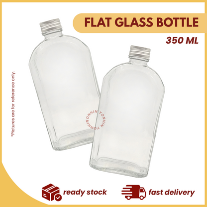 @350ML FLAT GLASS BOTTLE-UNIT