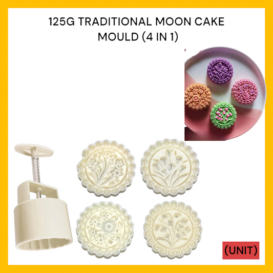 125G TRADITIONAL MOON CAKE MOULD (4IN1) PER UNIT