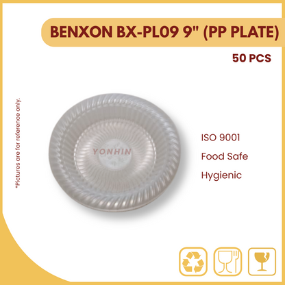 BENXON BX-PL09 9" PP  PLATE-PKT-50