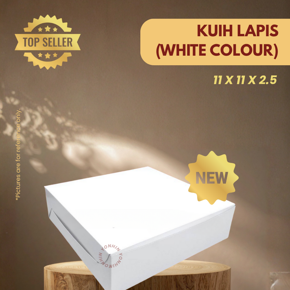 KUIH LAPIS (WHITE COLOUR) 11 X 11 X 2.5-UNIT