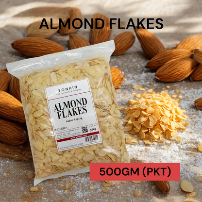 ALMOND FLAKES 500GM PER PKT