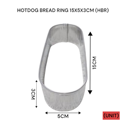 HOTDOG BREAD RING 15X5X3CM (HBR) PER UNIT