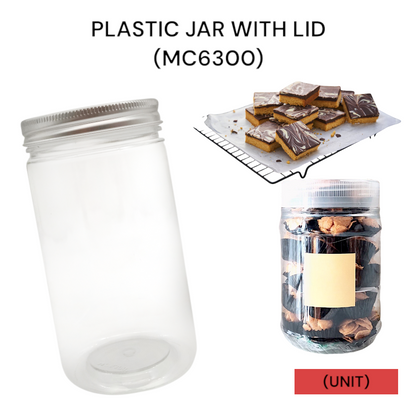 PLASTIC JAR WITH LID (MC 6300) PER UNIT
