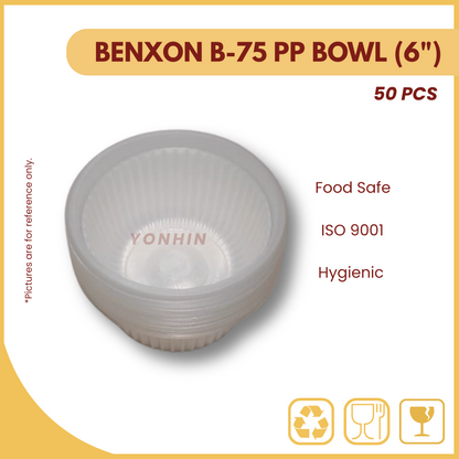 BENXON B-75 (6") PP BOWL 50'S-UNIT