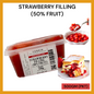 STRAWBERRY FILLING (50% FRUIT) 500GM PER PKT
