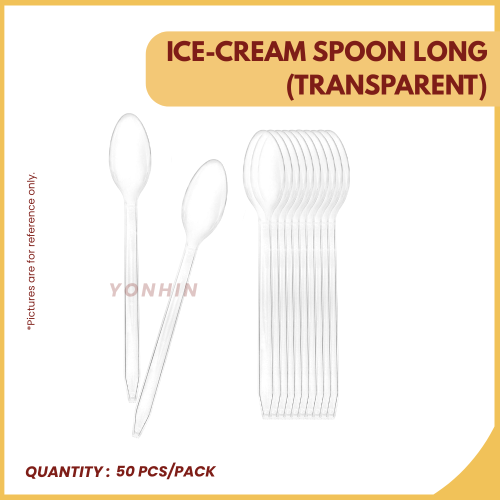 ICE-CREAM SPOON LONG (TRANSPARENT)50's-UNIT