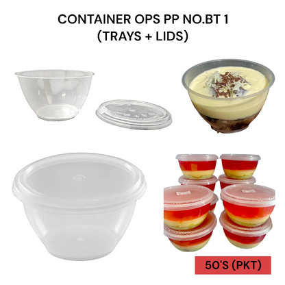 FC200(W2) ROUND CONTAINER PUDDING PER PKT-50'S