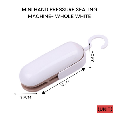 MINI HAND PRESSURE SEALING MACHINE-WHOLE WHITE PER UNIT