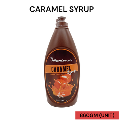 OREGONSWISS CARAMEL SYRUP 860GM PER UNIT