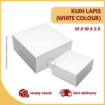 KUIH LAPIS (WHITE COLOUR) 10 X 10 X 2.5-UNIT