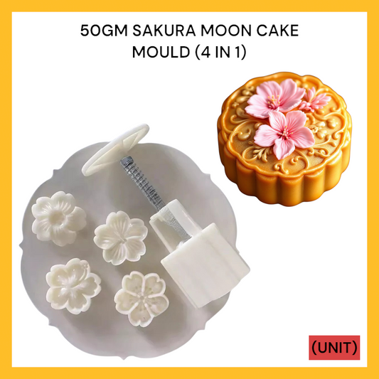 50GM SAKURA MOON CAKE MOULD (4IN1) PER UNIT