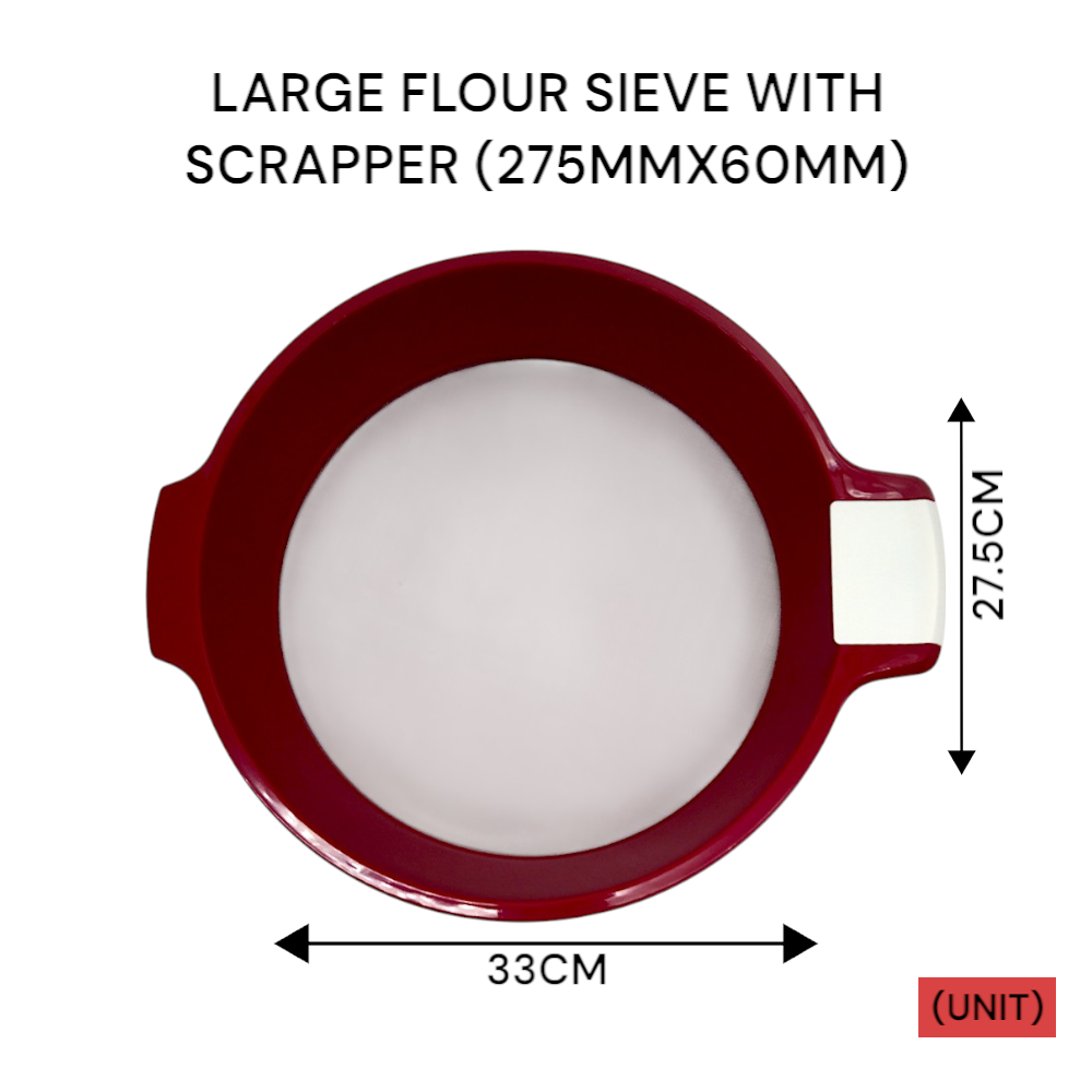 275MM X 60MM LARGE FLOUR SIEVE WITH SCRAPPER (LFS)