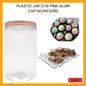 BALANG PLASTIK DENGAN PENUTUP ALUMINIUM MERAH JAMBU NO.MC1090 PER UNIT
