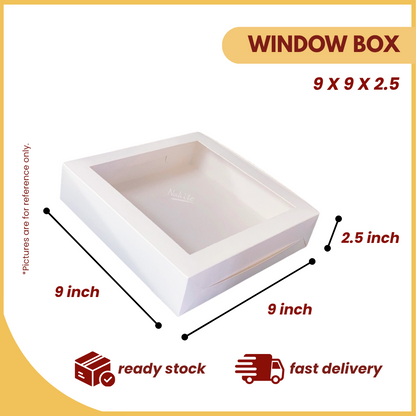 WINDOW BOX 9X9X2.5 (WHITE)-UNIT