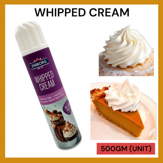 EMBORG SPRAY WHIPPED CREAM 500GM PER UNIT