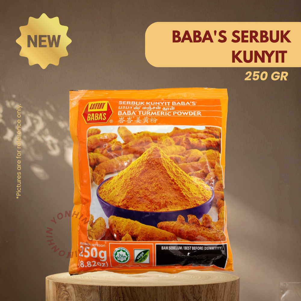 BABA'S SERBUK KUNYIT 250GM-UNIT