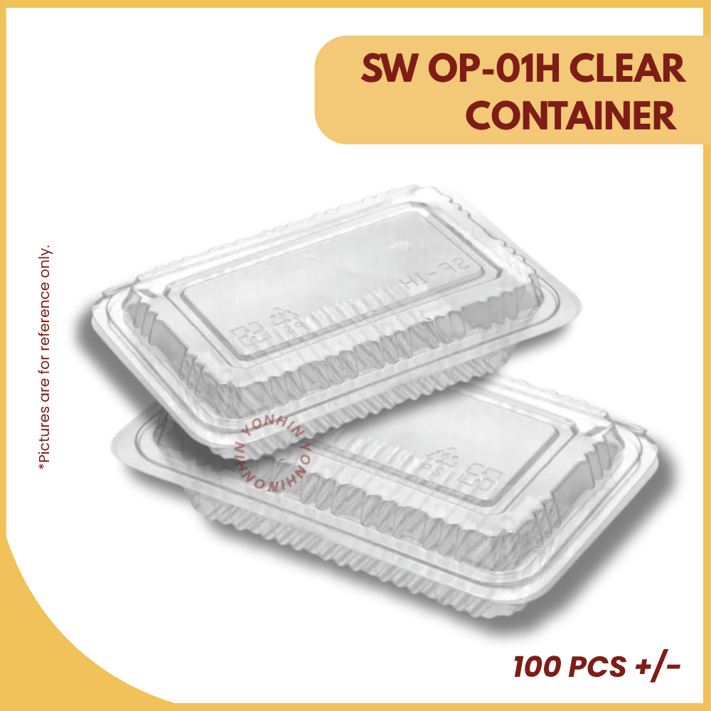 SW OP-01H CLEAR CONTAINER 100PCS+/--UNIT