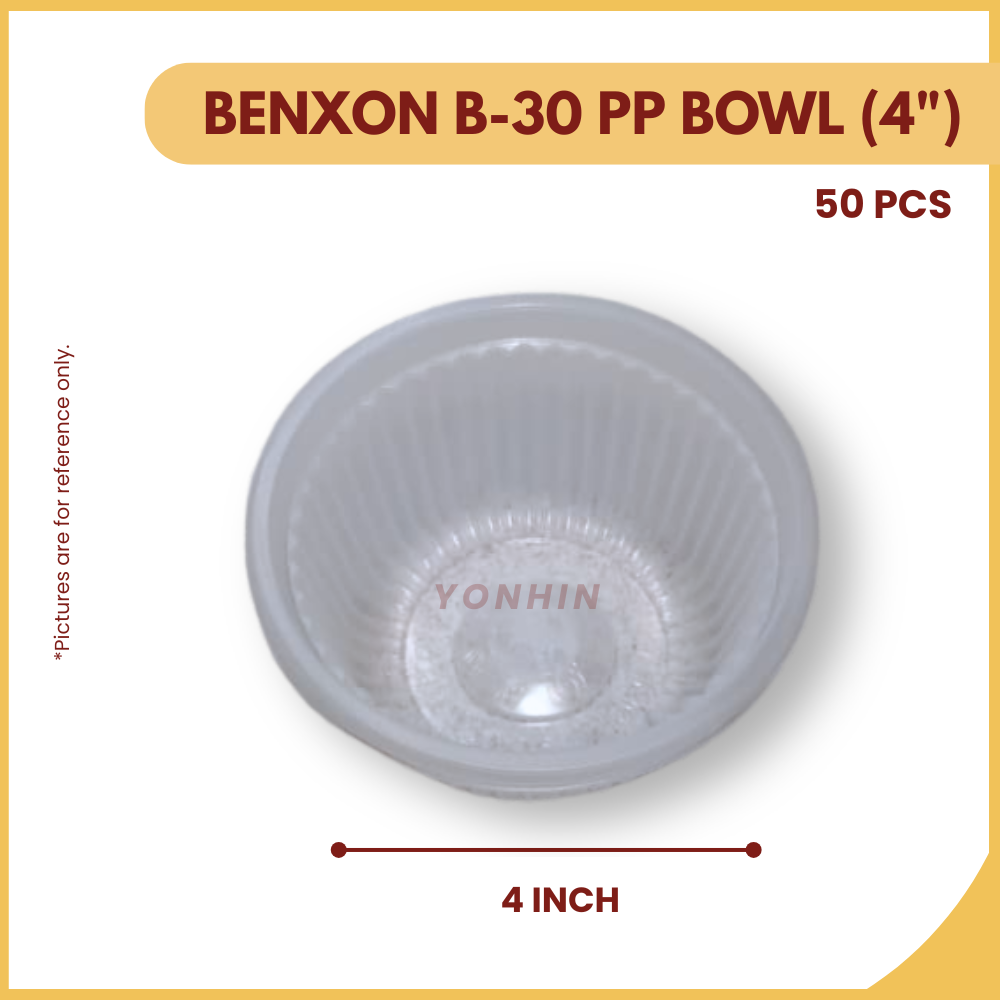 BENXON B-30 PP BOWL (4") 50PCS-PKT