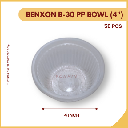BENXON B-30 PP BOWL (4") 50PCS-PKT