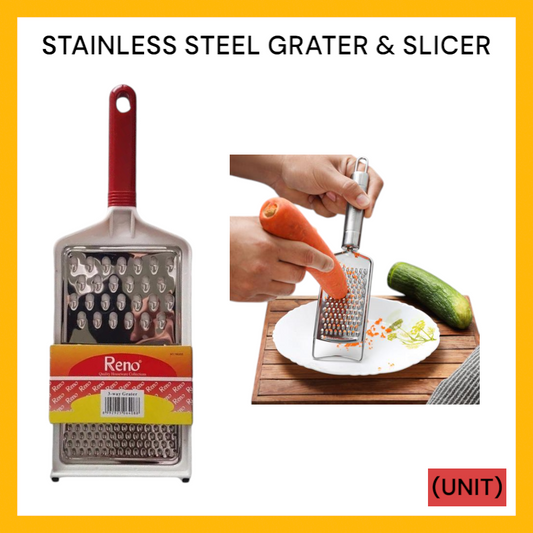 STAINLESS STEEL GRATER & SLICER NO.180203 PER UNIT