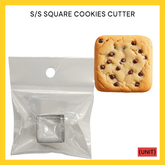 S/S SQUARE COOKIES CUTTER PER UNIT