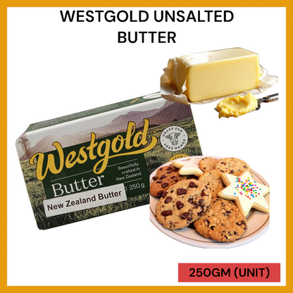 WESTGOLD UNSALTED BUTTER 250G PER UNIT