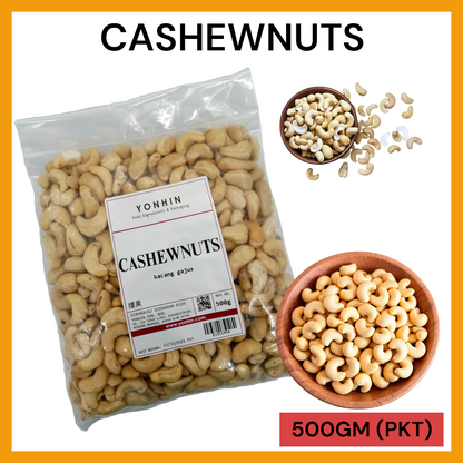 CASHEWNUTS 500GM PER PKT