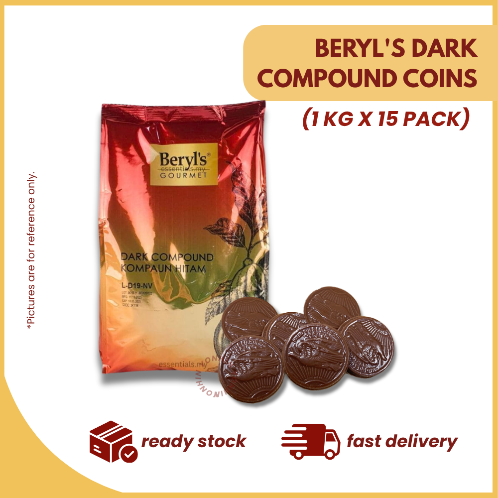 Beryl's Dark Compound Coins (Carton 1kg x 15pack) / Syiling Kompaun Gelap Beryl (Karton 1kg x 15pek)