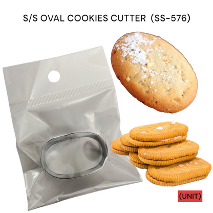S/S OVAL COOKIES CUTTER SS-576 PER UNIT