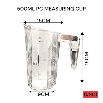 500ML PC MEASURING CUP (PL-1031) PER UNIT