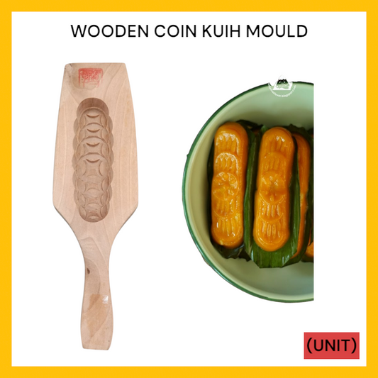 WOODEN COIN KUIH MOULD PER UNIT
