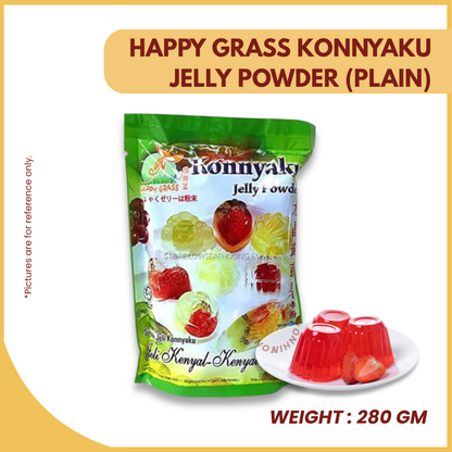 HAPPY GRASS KONNYAKU JELLY POWDER (PLAIN) 280GM-UNIT