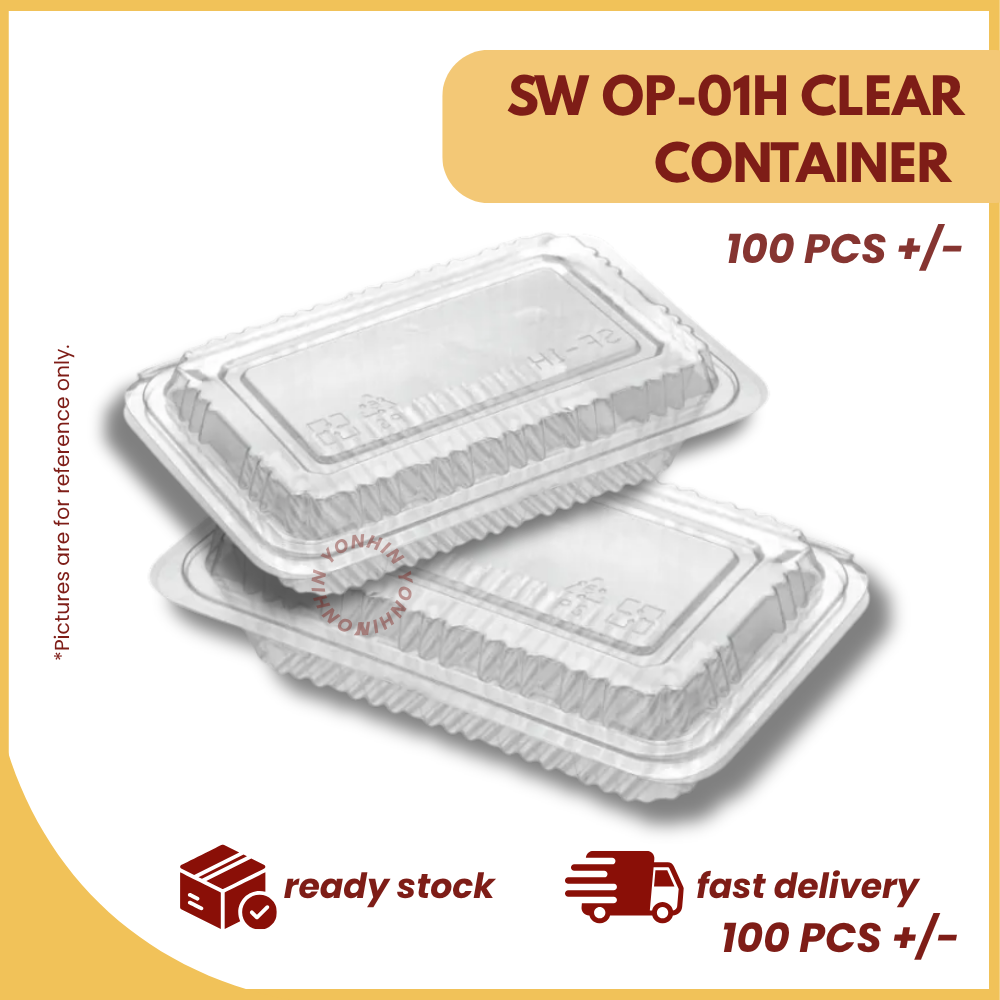 SW OP-01H CLEAR CONTAINER 100PCS+/--UNIT