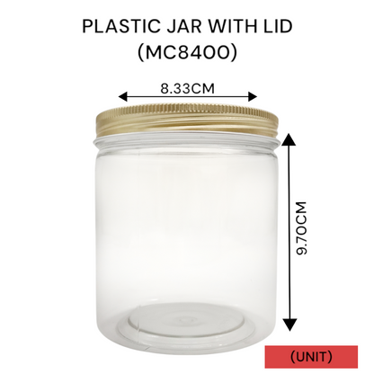 PLASTIC JAR WITH LID (MC 8400) PER UNIT