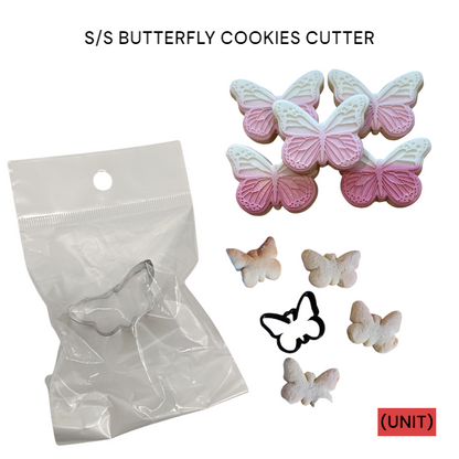 S/S BUTTERFLY COOKIES CUTTER PER UNIT