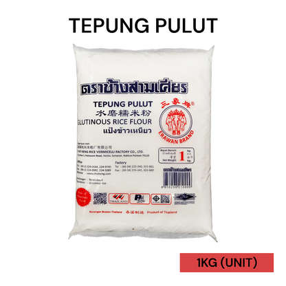 TEPUNG PULUT ERAWAN BRAND 1KG PER UNIT