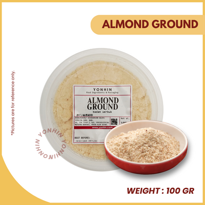 ALMOND GROUND 100GM-PKT-R