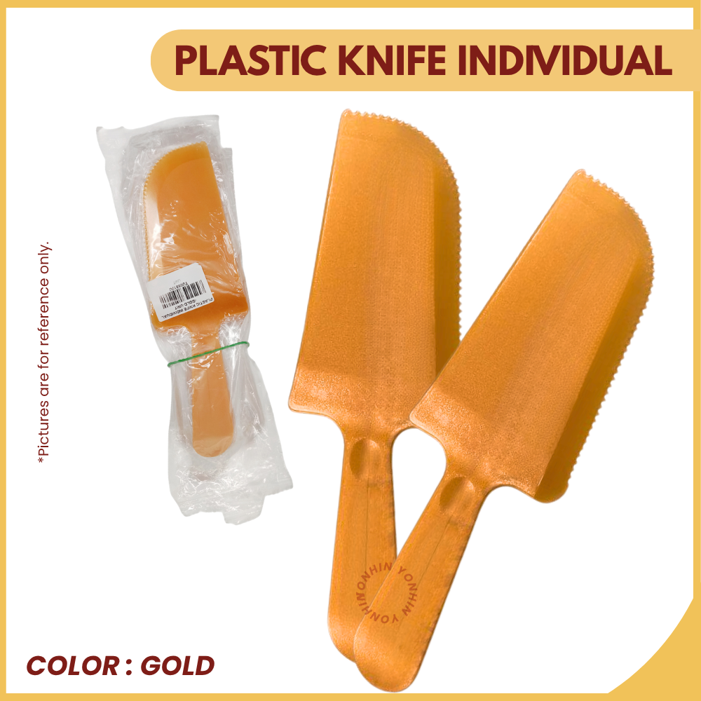 @PLASTIC KNIFE INDIVIDUAL-GOLD-UNIT