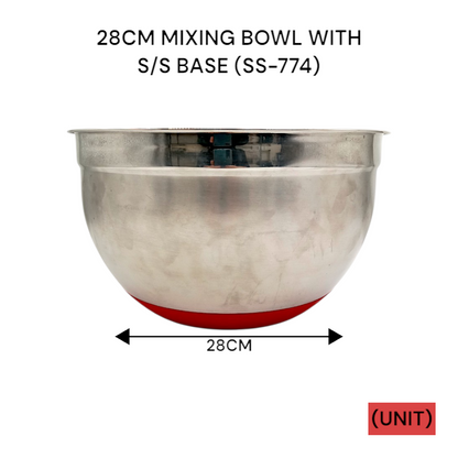 28 CM MIXING BOWL WITH S/S BASE (SS-774) PER UNIT