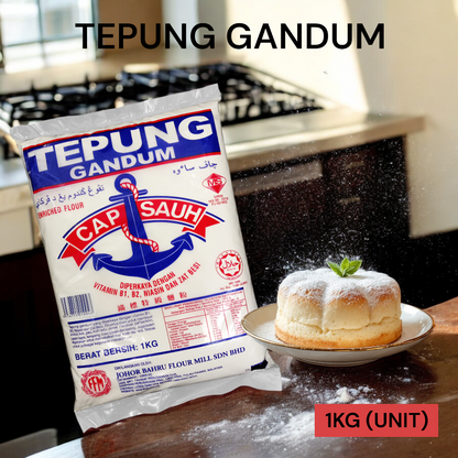 TEPUNG GANDUM CAP SAUH 1KG PER UNIT