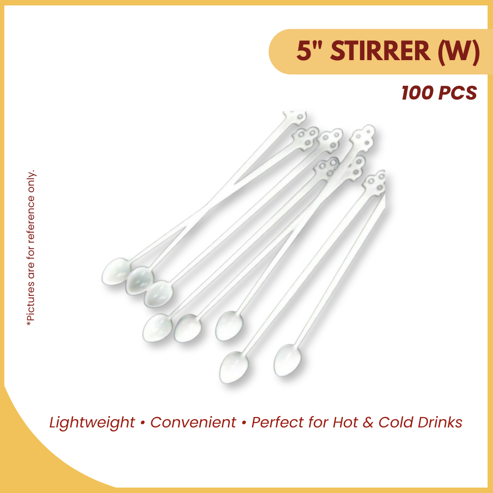 5" STIRRER (W) 100+/-PCS-UNIT