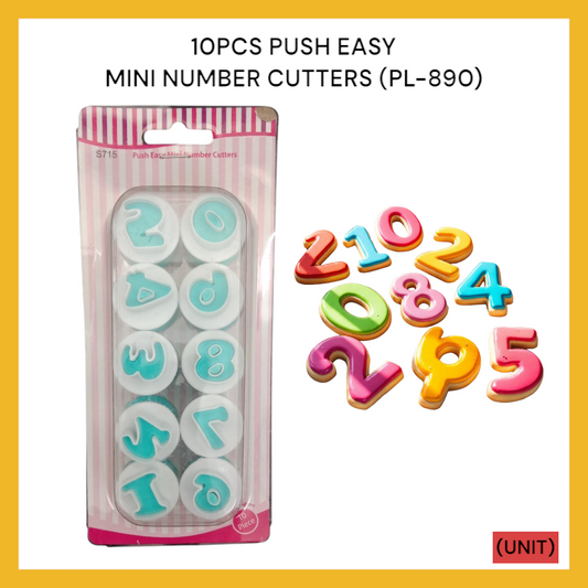 10PCS PUSH EASY MINI NUMBER CUTTERS (PL-890) PER UNIT