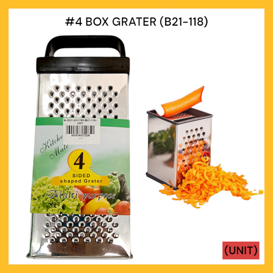 #4 BOX GRATER (B21-118) PER UNIT