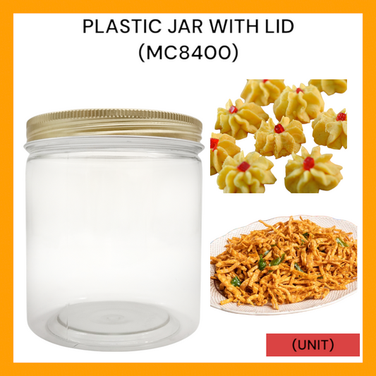 PLASTIC JAR WITH LID (MC 8400) PER UNIT