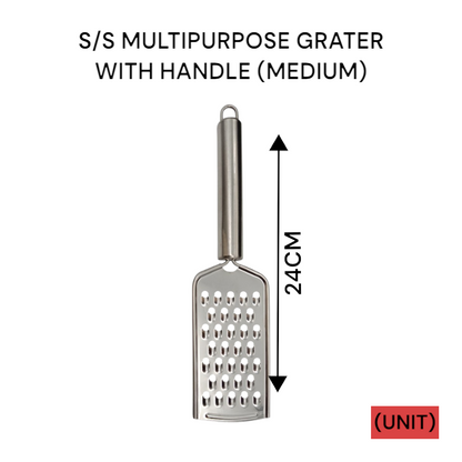 S/S MULTIPURPOSE GRATER WITH HANDLE (MEDIUM) PER UNIT