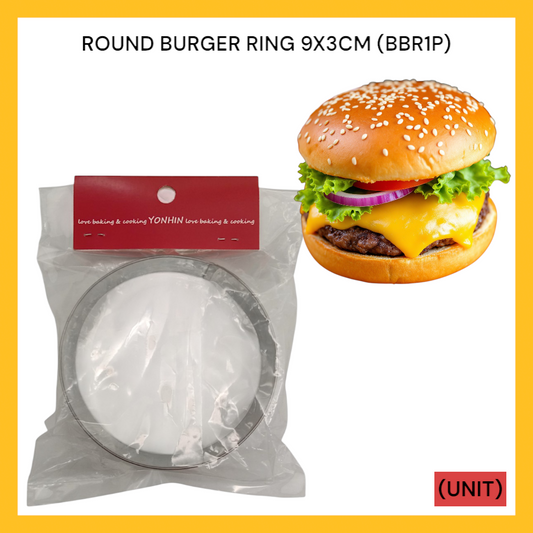 ROUND BURGER RING 9X3CM (BBR1P) PER UNIT